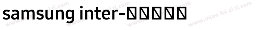 samsung inter字体转换